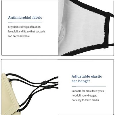 SGS μασκών χαλκού μόδας Washable ιονικό πιστοποιημένο ελαστικό άσπρο χρώμα earloop