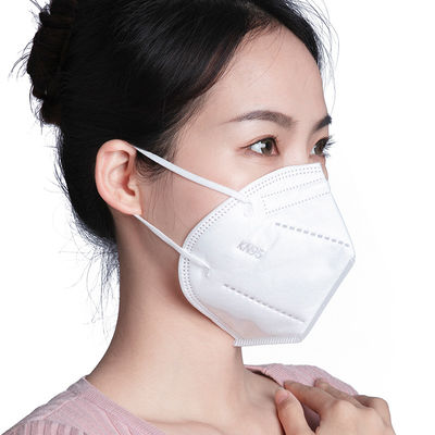 NB2834 3 μάσκα αναπνευστικών συσκευών πτυχών FFP2, άσπρες μίας χρήσης προστατευτικές αναπνευστικές συσκευές KN95