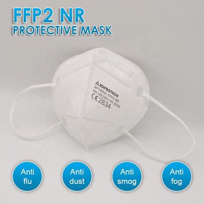 Ελαστική μάσκα υφάσματος πτυχών μασκών GB/T 32610 KN95 5 Earloop μη υφαμένη