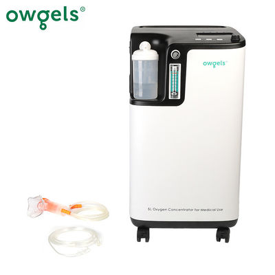 Πλαστικός άσπρος συμπυκνωτής οξυγόνου 350va 5l ιατρικός με το ευφυές σύστημα συναγερμών