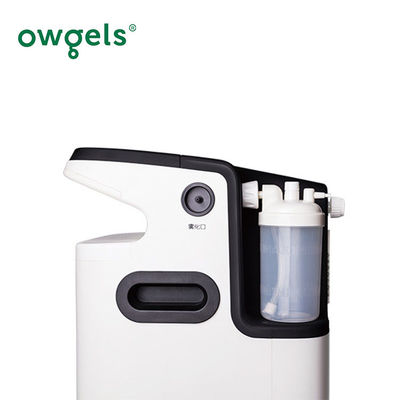 Πλαστικός άσπρος συμπυκνωτής οξυγόνου 350va 5l ιατρικός με το ευφυές σύστημα συναγερμών