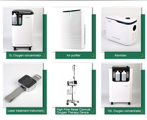 Φορητές οξυγόνου ιατρικές φορητές ιατρικές συσκευές συμπυκνωτών 5L οξυγόνου φραγμών φορητές