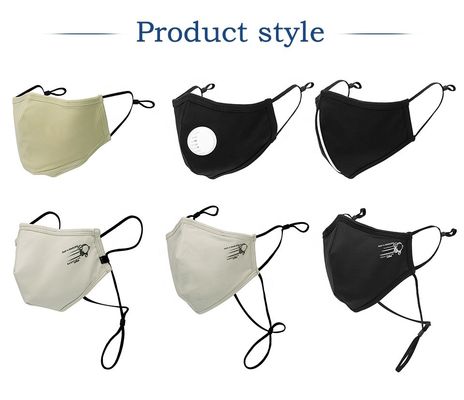 Επαναχρησιμοποιήσιμο μόδας υφάσματος ελαστικό earloop αντιιών μασκών προσωπικό προστατευτικό